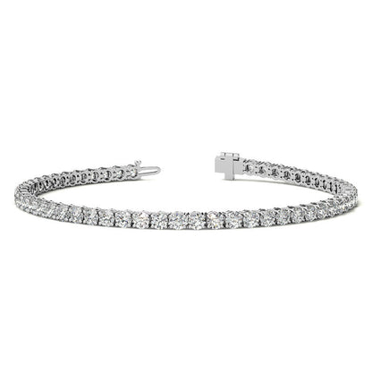 6.00 CTW AGI Certified Lab-Grown Diamond Tennis Bracelet in 14K Yellow or White Gold | G/VS Clarity