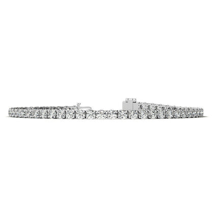 6.00 CTW AGI Certified Lab-Grown Diamond Tennis Bracelet in 14K Yellow or White Gold | G/VS Clarity