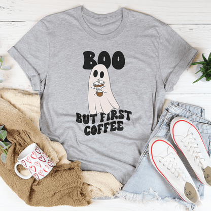 Boo But First Coffee Tee-1