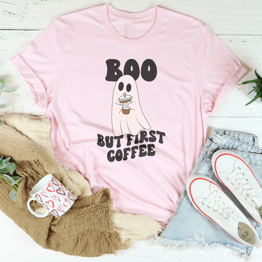 Boo But First Coffee Tee-2