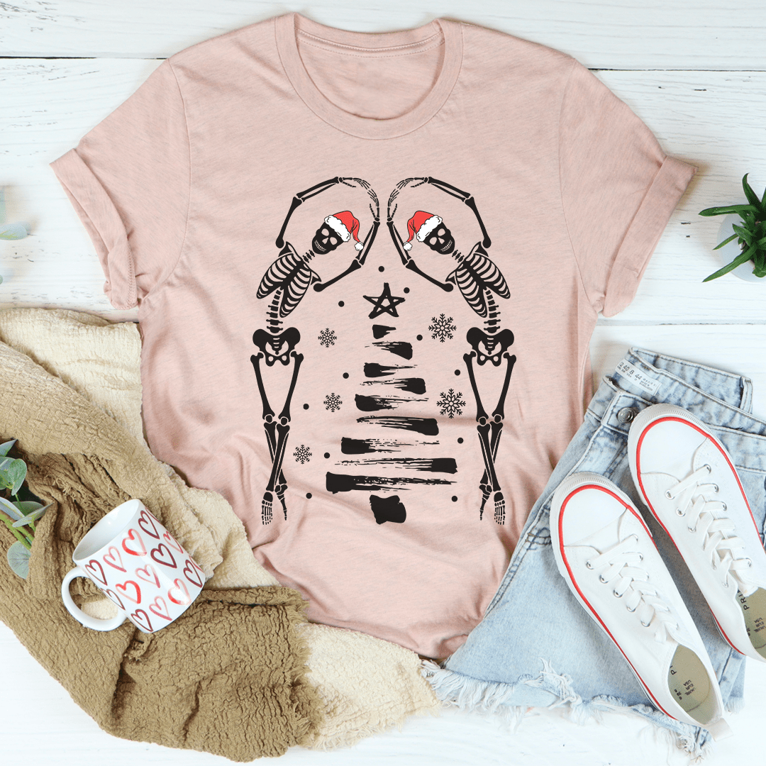 Christmas Tree Skeletons T-Shirt-2