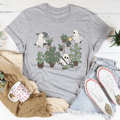 Halloween Ghost Plant Lover Tee