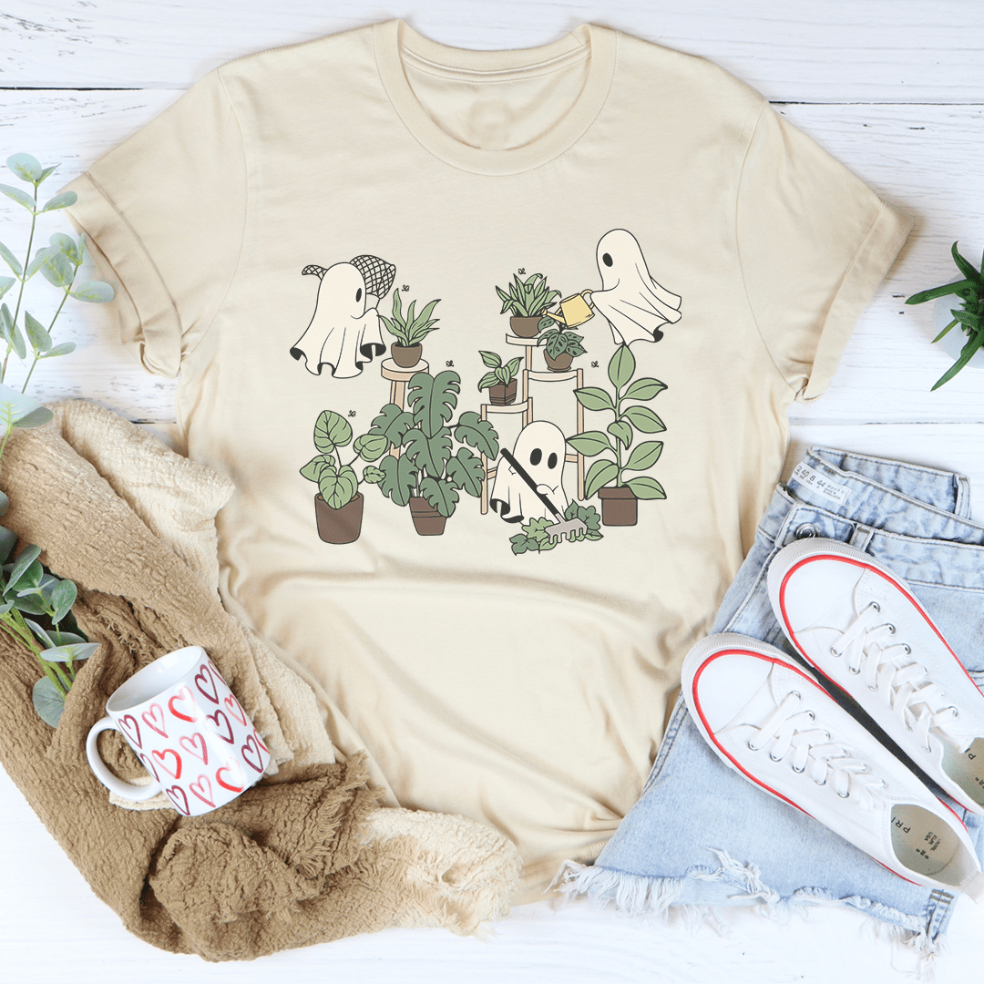 Halloween Ghost Plant Lover Tee
