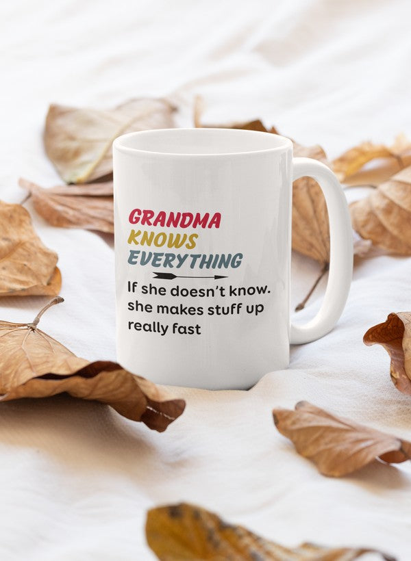 Grandma Knows Everything Mug-0