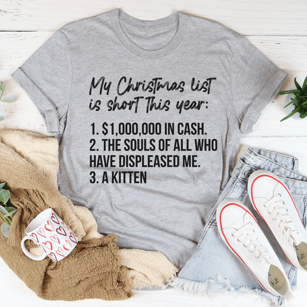 My Christmas List Tee-1