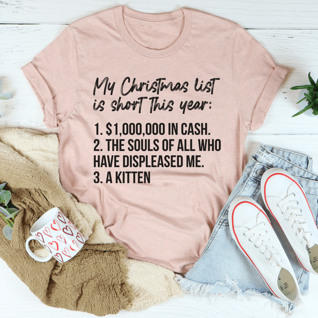 My Christmas List Tee-3