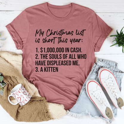 My Christmas List Tee-0
