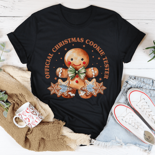 Official Christmas Cookie Tester Tee-0