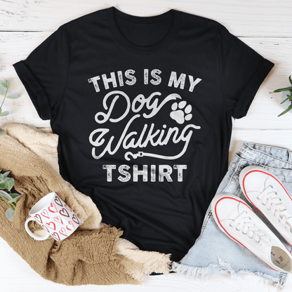 This Is My Dog Walking Tshirt Tee-2